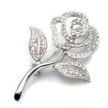 伊泰莲娜丽晶合金胸针 幻影花 银 珠宝首饰中的艺术幻影